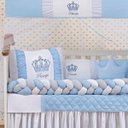 Ver imagem 2 de Kit Berço Americano Coroa Trança Menino Enxoval Masculino