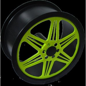 Carretilha Grande 26 Cm Para Pipa - Amarelo