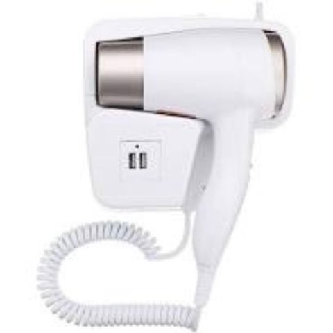 Secador de Cabelo Suporte Parede Banheiro Hotel Pousada Casa