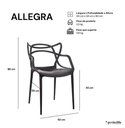 Ver imagem 2 de Kit 6 Cadeiras de Jantar Allegra Preta