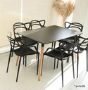 Ver imagem 3 de Kit 6 Cadeiras de Jantar Allegra Preta