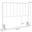 Ver imagem 4 de Cabeceira Cama Box Casal 140 cm Dália W01 Couríssimo Fendi - Lyam Decor