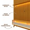 Rack Com Painel Para Sala 85 Polegadas Naturale Off White Nobre Gelius - 3
