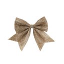 Ver imagem 3 de Jogo 4 Laços Telado Glitter e Lantejoula Champanhe Natal 13cm - Magizi