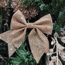 Ver imagem 2 de Jogo 4 Laços Telado Glitter e Lantejoula Champanhe Natal 13cm - Magizi