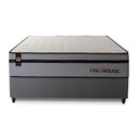 Ver imagem 7 de Conjunto Cama Box Casal c/ Molas Ensacadas Preston Cinza 138x188x71