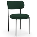 Ver imagem 6 de Kit 04 Cadeiras Estofadas para Sala de Jantar Louise L02 Suede Verde Musgo - Lyam Decor