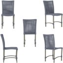 Ver imagem 5 de Mesa Ascoli 120 Cm com 6 Cadeiras Cannes de Alumínio, Pintura Fendi e Trama Tela de Corda Náutica