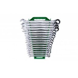 Jogo Chave Combinada com Catraca 8 a 24mm 16 Pcs Belzer - 1