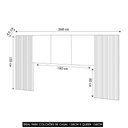 Ver imagem 4 de Cabeceira Casal Queen 268cm com Led Dubai Zen Linho Cinza Vila Rica