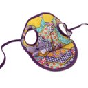 Ver imagem 1 de Boné para Cachorro com viseira roxa com lacinho lilás tam M