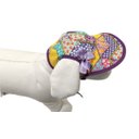 Ver imagem 3 de Boné para Cachorro com viseira roxa com lacinho lilás tam M