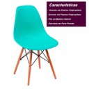 Ver mais imagens de Cadeira Charles Eames Eiffel Tiffany Polipropileno Cozinha Sala de Estar Jantar Mesa Jantar