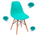 Ver imagem 7 de Cadeira Charles Eames Eiffel Tiffany Polipropileno Cozinha Sala de Estar Jantar Mesa Jantar