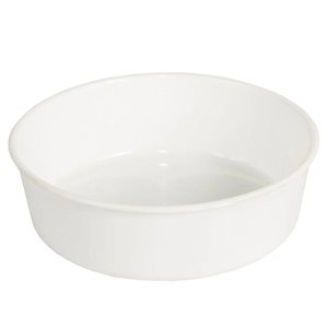 Tigela Redonda Leitosa Branca Grande 225ml 12 Unidades Pet Piu Jel Plast