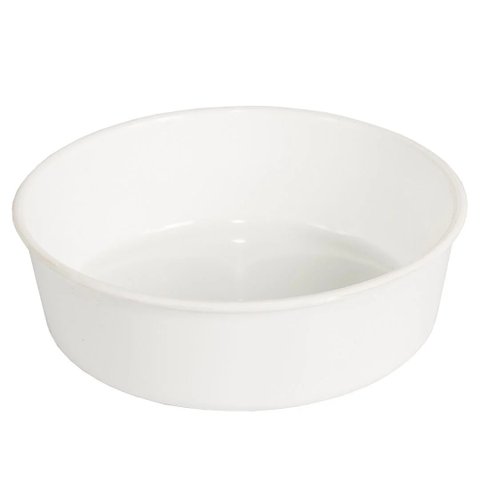 Tigela Redonda Leitosa Branca Grande 225ml 12 Unidades Pet Piu Jel Plast