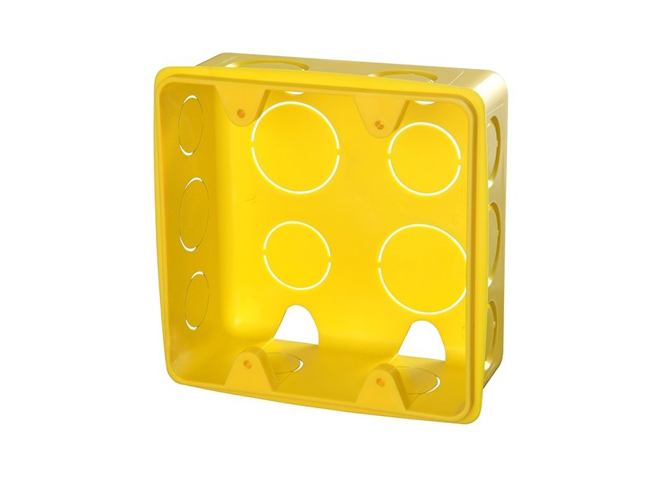 Caixa Luz Amarela 4x4 Eletroduto Flexível Corrugado C/10un Krona Unico