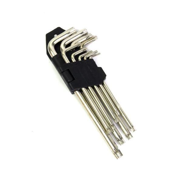 Jogo Chave Torx Média Com 9 Peças T10 A T50 Western
