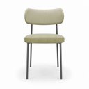 Ver imagem 7 de Kit 4 Cadeiras Sala de Jantar Lisa Pés Preto Linho Bege m² - Monari Design