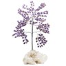 Árvore Grande de Pedras Naturais Cristais Ametista e Quartzo Transparente 30cm - 1