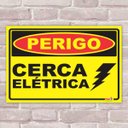 Ver imagem 1 de Placa Decorativa Sinalização Cerca Elétrica-30X45Cm