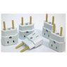 Kit 2 Adaptador Bob Esponja para Adaptar Tomada 20a 16a 10a Secador Forno Microondas 2 Pinos - 3