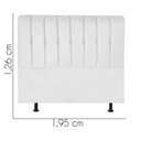 Ver imagem 2 de Cabeceira Estofada Kiara 195cm King Size Box Quarto Suede Branco - Gat Magazine