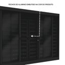 Ver imagem 6 de Janela de Aço Veneziana 6 Folhas com Grade Quadrada e Fecho Embutido