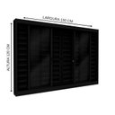 Ver imagem 3 de Janela de Aço Veneziana 6 Folhas com Grade Quadrada e Fecho Embutido