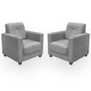 Ver imagem 1 de Kit Poltrona Cadeira para Sala Confortável Reforçada Veneza Suede