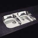 Ver imagem 3 de Cuba Tramontina Isis 2c 34 Bl 77x45 94030202 Aço Inox Alto Brilho