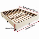 Ver imagem 7 de Cama Box Base Queen Size 156x197 Desmontável Tecido Premium 100% Madeira - Nova Cama