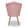 Kit 4 Cadeiras de Jantar Pétala com Pés em Aço Dourado Veludo Rosa Claro Bz Home Decor - 7