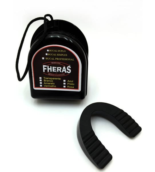 Kit Muay Thai Fheras Luva Caneleira Bandagem Bu. 12oz Preta - 5