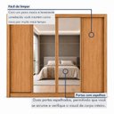 Ver imagem 5 de Guarda Roupa Casal com Espelho 4 Portas de Correr e 4 Gavetas 279,3cm Premium Jade