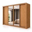 Ver imagem 2 de Guarda Roupa Casal com Espelho 4 Portas de Correr e 4 Gavetas 279,3cm Premium Jade