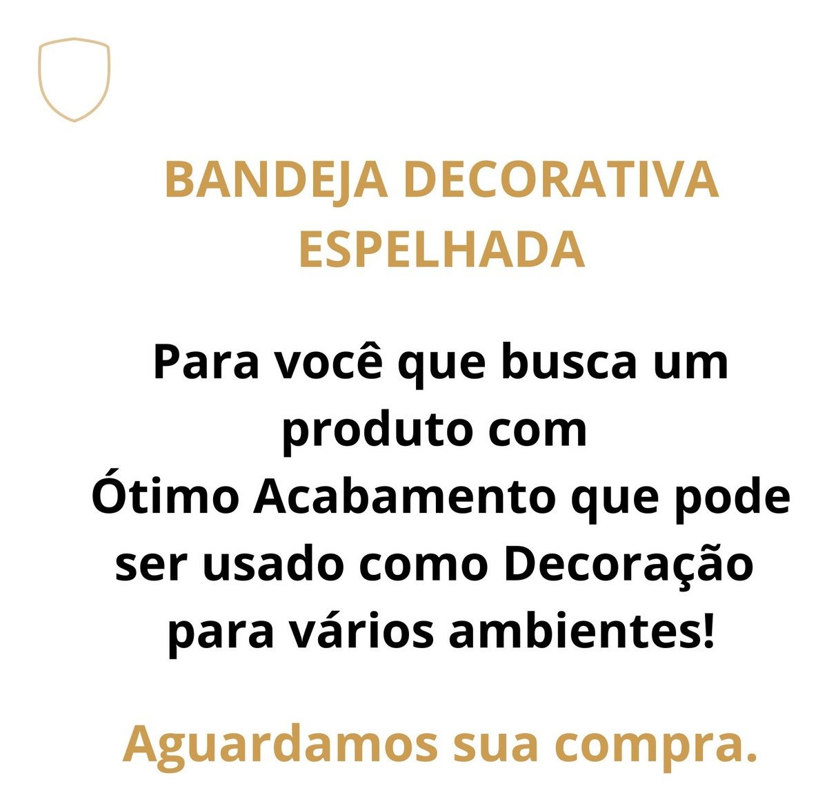 Bandeja com Vidro Grande Preta Chique Moderna Cantinho Bebida Elegante:tabaco Escuro - 2