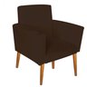 Kit 3 Poltronas Decorativas Nina Corino Marrom - Móveis Mafer - 3