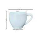 Ver imagem 2 de Kit Jogo 6 Xicaras Café Expresso 75ml - Porcelana Branca