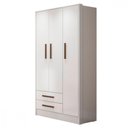 Ver imagem 3 de Guarda Roupa 03 Portas e 02 Gavetas Q Encanto Qmovi Branco