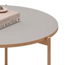 Ver imagem 5 de Mesa de Centro Redonda para Sala Pé Metal Nala D04 Bali - Mpozenato