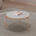 Ver imagem 2 de Mesa de Centro Redonda para Sala Pé Metal Nala D04 Bali - Mpozenato