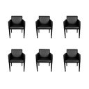 Ver imagem 1 de Kit 6 Poltronas Nina Executiva em Tecido Sintético - Preto