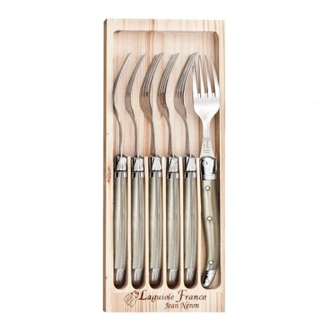 6 Garfos em Inox Champagne Laguiole
