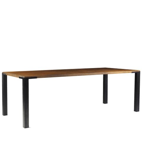 Mesa Sala de Jantar Bladel 140cm Madeira Maciça Rustic Brown