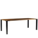 Ver imagem 1 de Mesa Sala de Jantar Bladel 140cm Madeira Maciça Rustic Brown