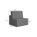 Ver imagem 5 de Sofá Cama À Vácuo 1 Lugar Linha Modular Flip Magic