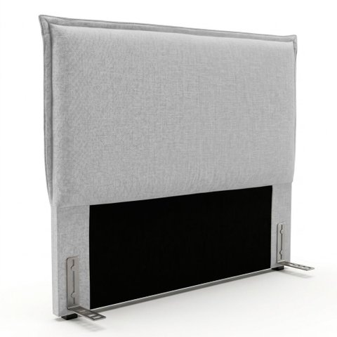 Cabeceira para Cama Box King Size Virella 195cm Moderna com Frame Linho Cinza Claro - Desk Design