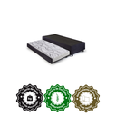 Ver imagem 5 de Bicama Box Solteirão Suede 96x203x28 Cm com Colchão Auxiliar Ecoflex