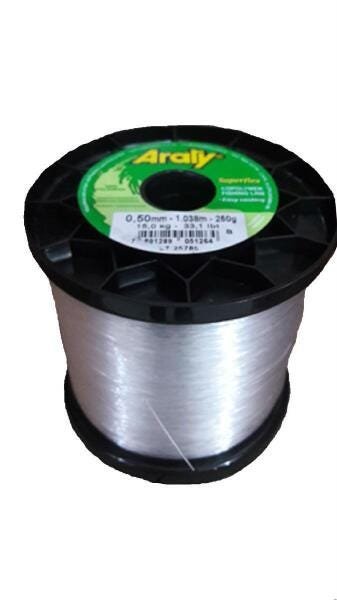 Linha De Pesca Nylon Araty Branca 250 Gramas 0,60 Mm - 1